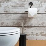 Curly Iron Toilet Roll Holder Vintage Antique Style Wall Mounted W180mm Raw - Image 5
