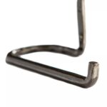 Curly Iron Toilet Roll Holder Vintage Antique Style Wall Mounted W180mm Raw - Image 3