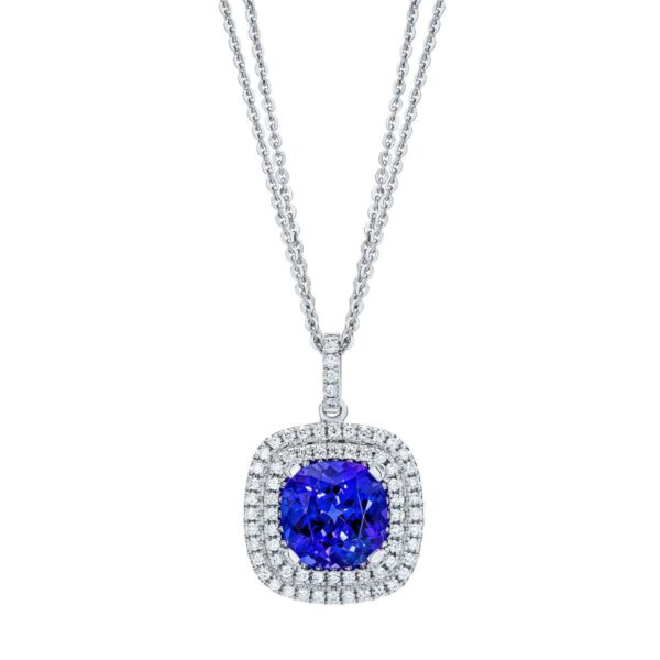 Cushion Cut Tanzanit 90dae760c27311fd5bf7a9fb8a7b0ae2