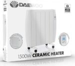 DAEWOO HEA1899GE Portable Oil-Filled Radiator - White - Image 7