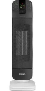 DELONGHI HFX65V20 Tower Ceramic Fan Heater - Black and White