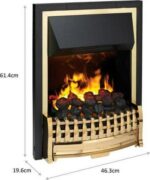 DIMPLEX Optimyst Atherton ATH20 Electric Fireplace - Black and Gold - Image 6