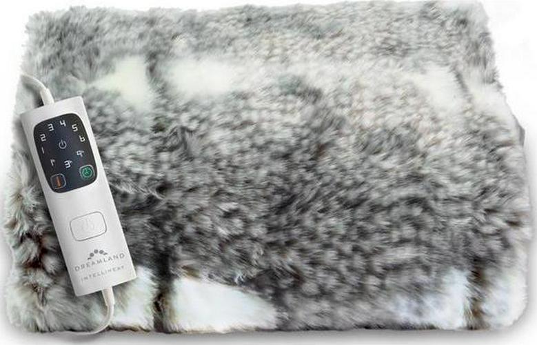 DREAMLAND_Hygge_Days_03a44ebecc2c670cebb9abf4f426a4e6.jpg DREAMLAND Hygge Days Faux Fur Heated Throw - Fallow Deer, 160 x 120 cm - Image 1