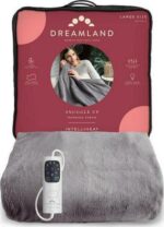 DREAMLAND Snuggle Up Velvet Heated Throw - Grey, 160 x 120 cm - Image 2