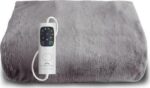 DREAMLAND Snuggle Up Velvet Heated Throw - Grey, 160 x 120 cm