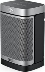 DREO Atom 416 Smart Fan Heater - Silver and Black - Image 2