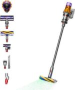 DYSON V12 Detect Slim Absolute Cordless Vacuum Cleaner - Nickel and Yellow