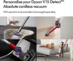 DYSON V15 Detect Absolute Cordless Vacuum Cleaner - Yellow and Nickel - Image 6