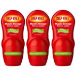 Deep Heat Muscle Massage Roll-on Lotion, 3 x 50ml