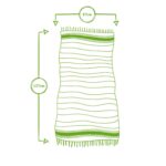 Deluxe 100% Cotton Turkish Beach Towel 160cm x 90cm Charcoal - Image 3