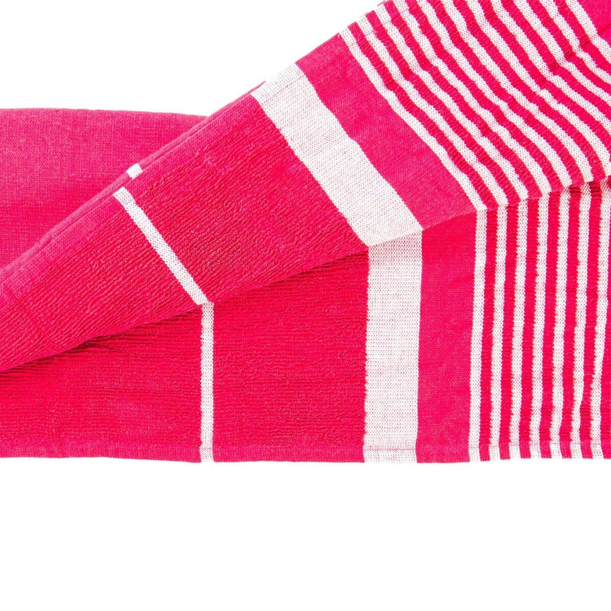 Deluxe Cotton Turkish Bath Towel Beach Sauna Hammam Blanket 157 x 87cm Hot Pink - Image 4