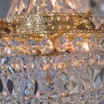 Denver Grand Gold and Crystal Empire Chandelier 85cm - Image 6