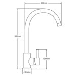 Deva Insignia Mono Kitchen Sink Mixer Tap, Model INS104 - Image 3
