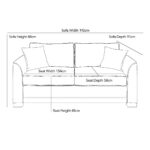 Devon Navy Fabric Sofa Bed - Image 2