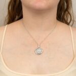 DiamonFire Sterling Silver Round Medallion Filigree Locket - Image 2