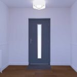 Dortech Patterdale Aluminium Front Door with Lever Handle in 2 Colours - Image 4