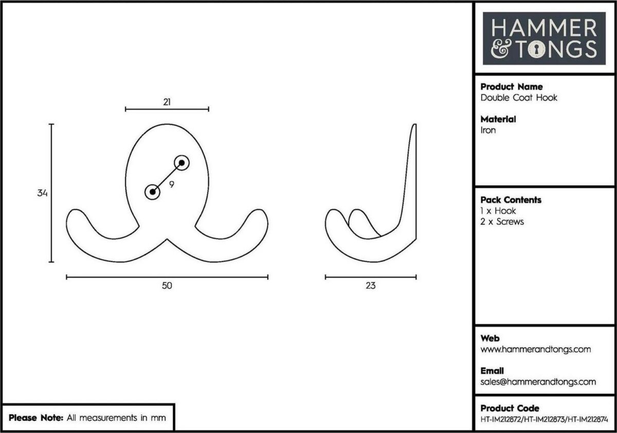 Double Coat Hook Cas e989813aa9517c28d46de35d3b7cae45
