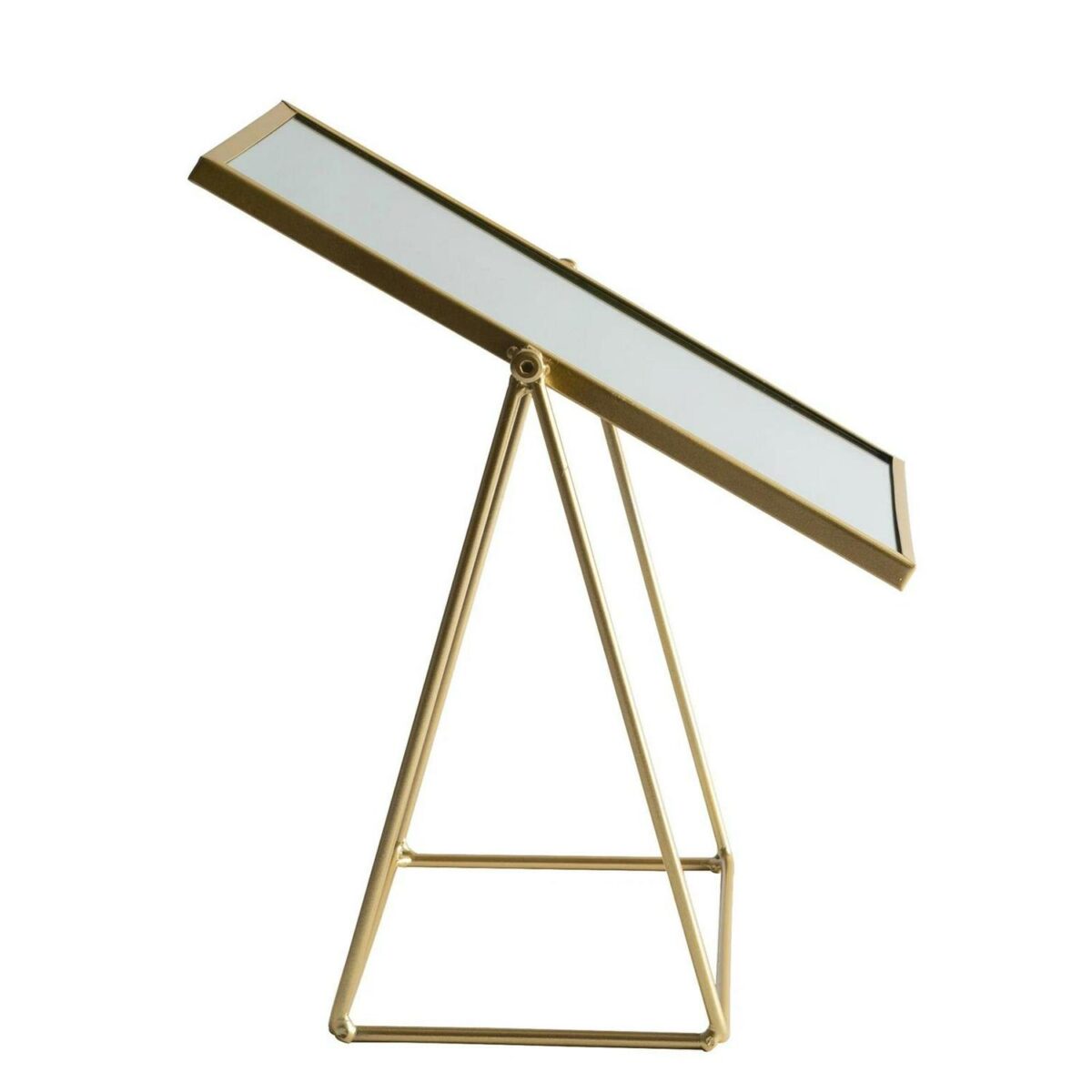 Dressing Table Vanity Mirror Free Standing Tabletop Makeup Cosmetic 22cm Gold - Image 5