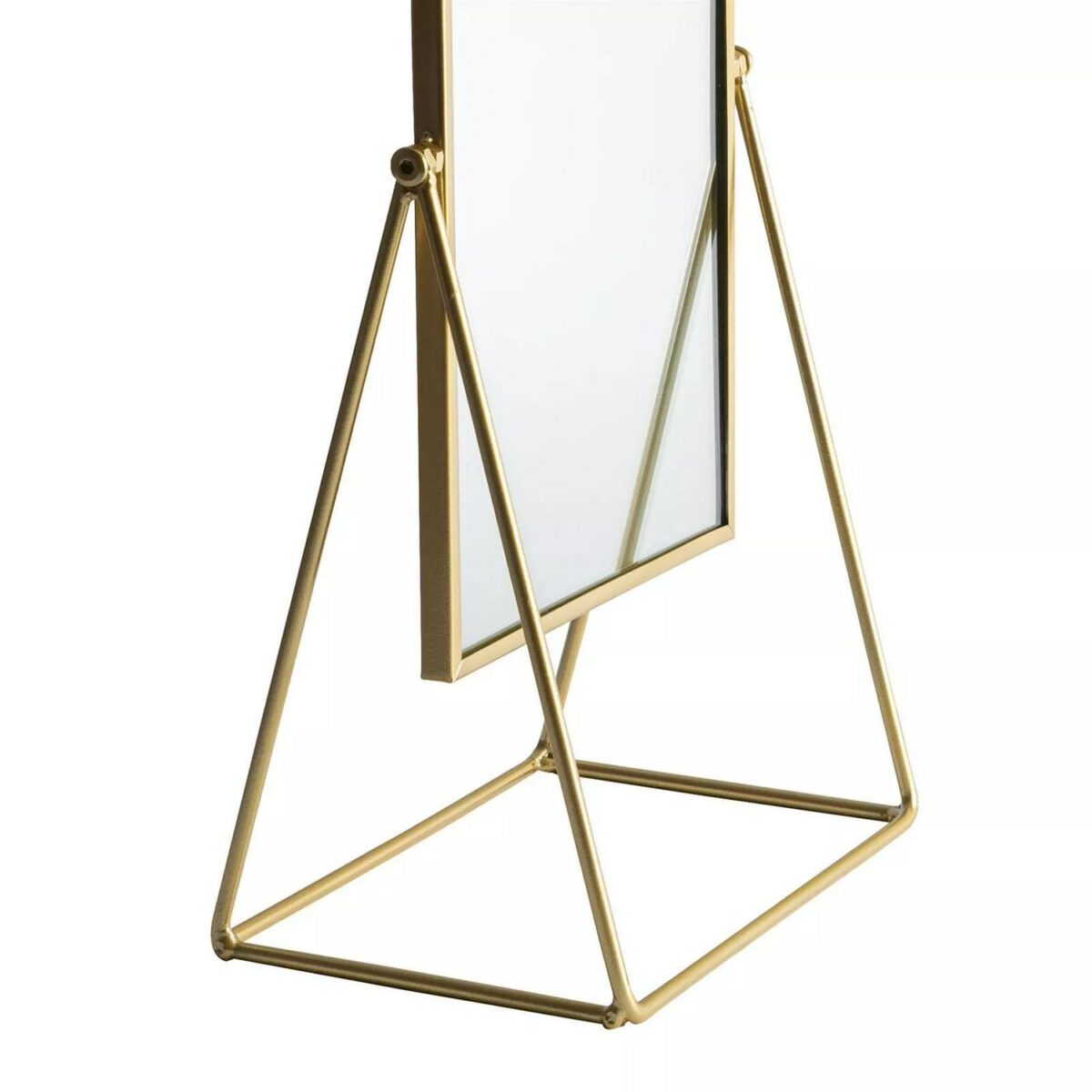 Dressing Table Vanity Mirror Free Standing Tabletop Makeup Cosmetic 22cm Gold - Image 4