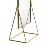 Dressing Table Vanity Mirror Free Standing Tabletop Makeup Cosmetic 22cm Gold - Image 4