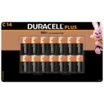 Duracell Plus Power C Batteries - 14 Pack