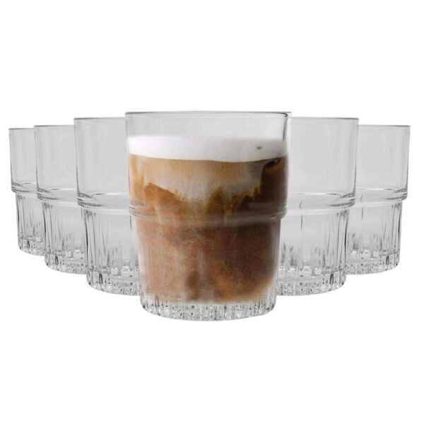 Duralex Empilable Stackable Juice Water Glasses Tumblers Set 160ml x6