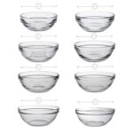 Duralex Lys Glass Stacking Bowls Kitchen Serving Mixing 6cm - 31cm