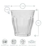 Duralex Picardie Glass Juice Water Tumblers Glasses Set Clear 220ml x12 - Image 3