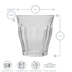 Duralex Picardie Glass Juice Water Tumblers Glasses Set 130ml x6 - Image 3