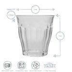 Duralex Picardie Glass Juice Water Tumblers Glasses Set 130ml x12 - Image 3