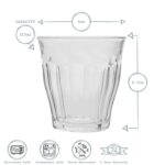 Duralex Picardie Glass Juice Water Tumblers Glasses Set Clear 310ml x6 - Image 3