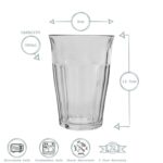 Duralex Picardie Highball Cocktail Glasses Tumblers Set 360ml x12 - Image 3