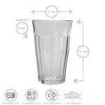 Duralex Picardie Highball Cocktail Glasses Tumblers Set 500ml x6 - Image 3