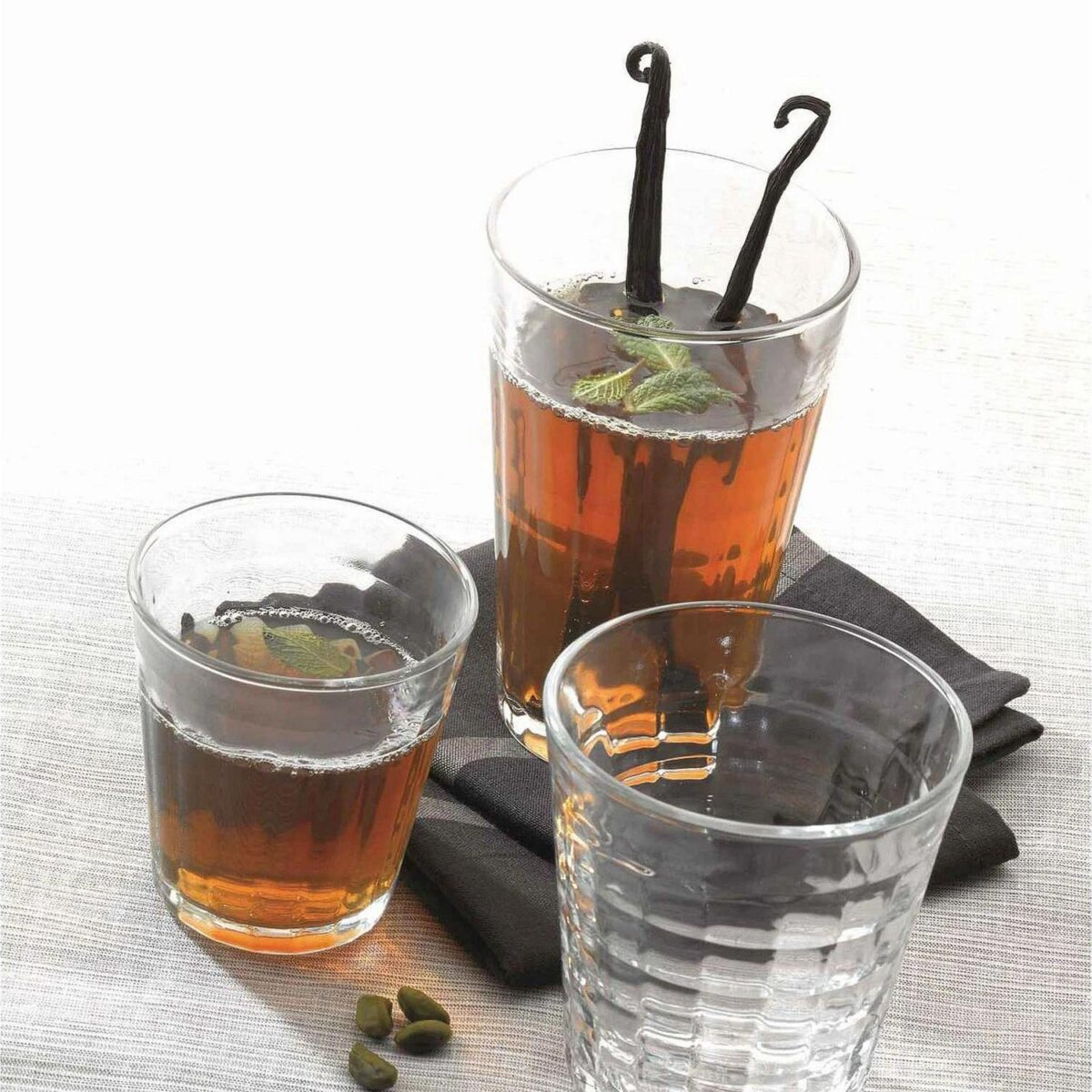 Duralex Prisme Glass Juice Water Tumblers Glasses Set Clear 275ml x12 - Image 7