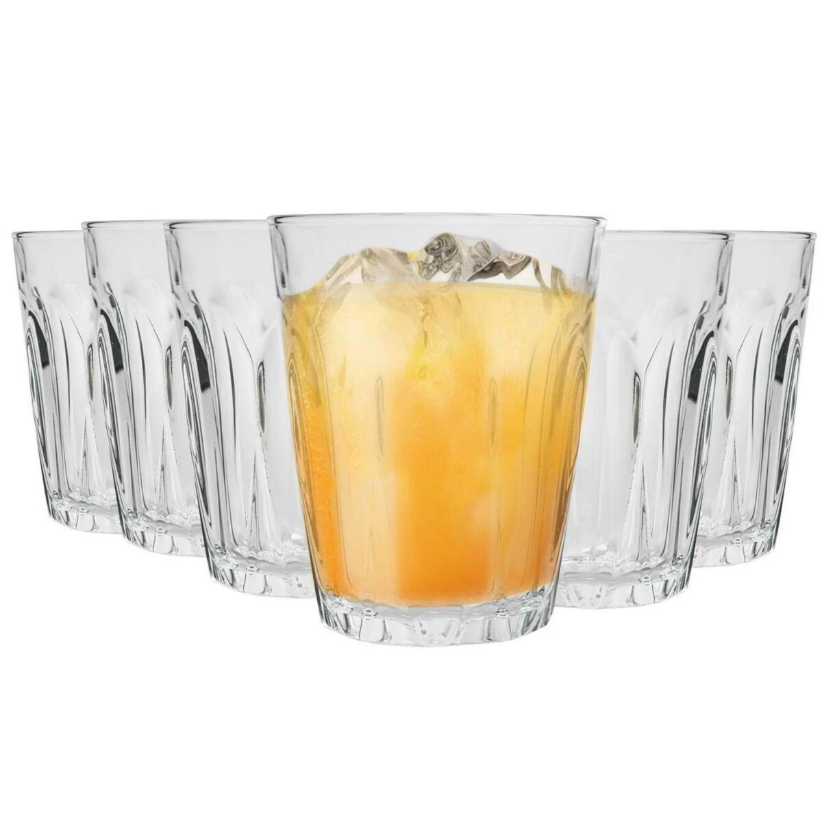 Duralex Provence Glass Juice Water Tumblers Glasses Set 250ml x12 - Image 1