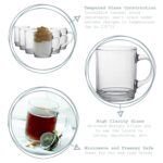 Duralex Versailles Glass Coffee Mugs Cups for Tea Hot Drinks 260ml Clear x6 - Image 2