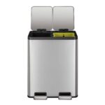 EKO Ecocasa 60L Recycling Bin in Stainless Steel - Image 3