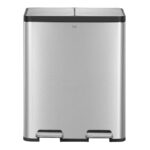 EKO Ecocasa 60L Recycling Bin in Stainless Steel - Image 4