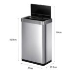 EKO Mirage X-Sensor 20+20L Stainless Steel Sensor Bin - Image 6