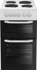 ESSENTIALS CFTE50W23 50 cm Electric Solid Plate Cooker - White