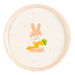 Easter Bunny Cake Stand Hand Painted Buffet Party Tableware 18cm White - Image 4