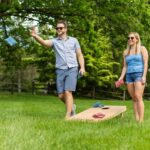 Eastpoint Wooden Heritage Cornhole Set with 8 Bean Bags - Image 2