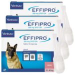 Effipro Spot-On Flea and Tick Treatment for Large Dogs (20-40kg), 3 x 4 x 268mg