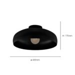 Eglo Mogano Ceiling Light in Black 16 (40cm) - Image 2