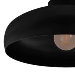 Eglo Mogano Ceiling Light in Black 16 (40cm) - Image 4