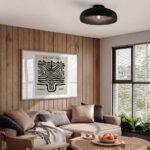 Eglo Mogano Ceiling Light in Black 16 (40cm) - Image 3