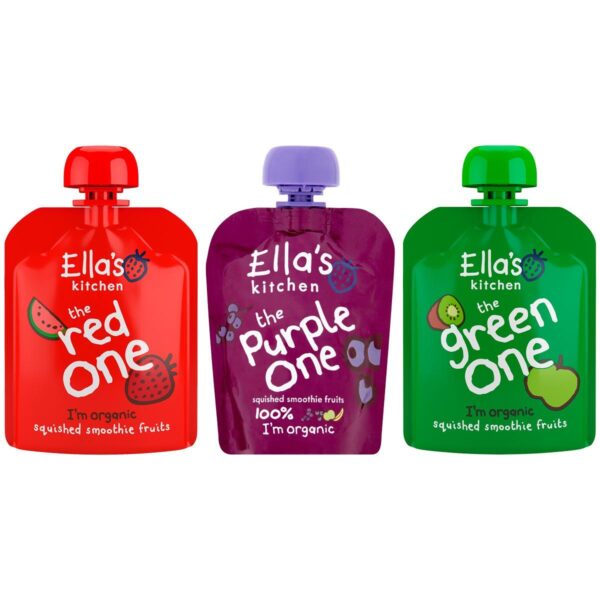 Ella's Kitchen Organic Fruit Smoothie Pouches, 25 x 90g