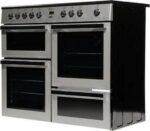 FLAVEL MLN10CRS Electric Ceramic Range Cooker - Silver and Chrome - Image 4