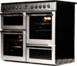 FLAVEL MLN10FRS Dual Fuel Range Cooker - Silver and Chrome - Image 4