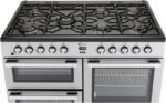 FLAVEL MLN10FRS Dual Fuel Range Cooker - Silver and Chrome - Image 2